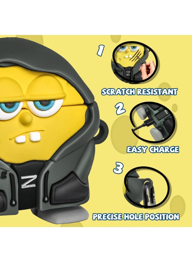 Cute Cases for AirPods 4 Case Cover 2024,3D Cartoon Character AirPods 4th Generation Case,Funny Anime Kawaii Cool Silicone Airpods 4 Accessories with Keychain for Women Girls Boys - Image 5