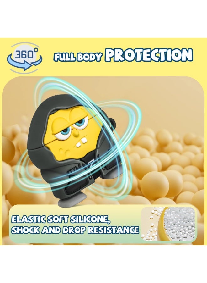 Cute Cases for AirPods 4 Case Cover 2024,3D Cartoon Character AirPods 4th Generation Case,Funny Anime Kawaii Cool Silicone Airpods 4 Accessories with Keychain for Women Girls Boys - Image 3