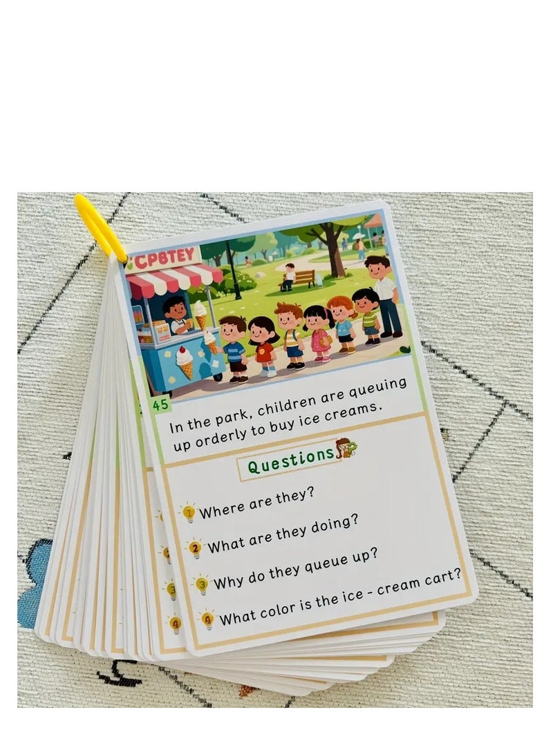 بطاقات تعليم اللغة الإنجليزية ذات الوجهين - Image 1