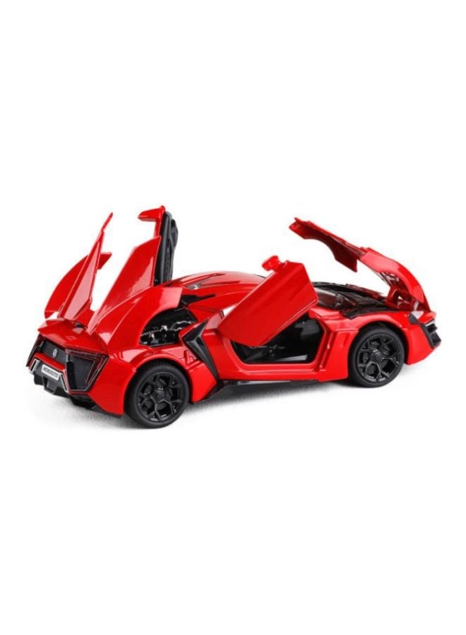 NIBEMINENT Hypersport Light And Sound Model Car Toy Red  - Image 2