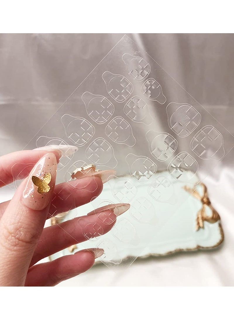 Excefore 20 Sheets Nail Glue Stickers Double Side for Press on Nails Stickers, Waterproof Breathable False Nail Tips Jelly Adhesive Nail Tabs Glue - Image 4