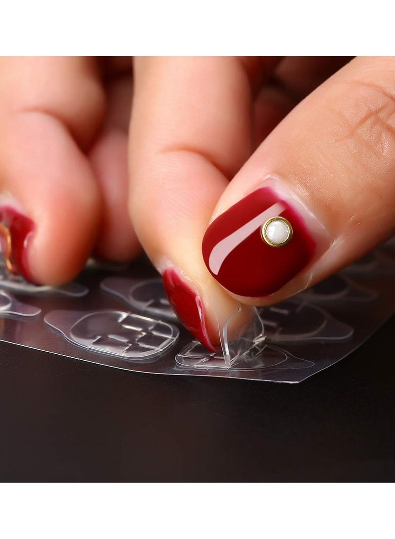 Excefore 20 Sheets Nail Glue Stickers Double Side for Press on Nails Stickers, Waterproof Breathable False Nail Tips Jelly Adhesive Nail Tabs Glue - Image 3