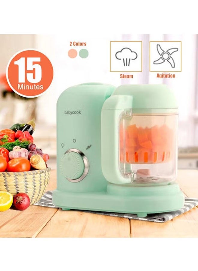 ضغط فين صانعة طعام الأطفال، معالج متعدد الوظائف، مفرمة، مطحنة، جهاز تبخير طعام الأطفال وخلاط هريس 4 في 1، مع تسخين وإذابة تلقائية وطحن مع لوحة تحكم بالمقبض - Image 2