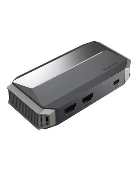 Powerology Audio and Video Capture Card with 4K Resolution and Multi-Device Broadcasting