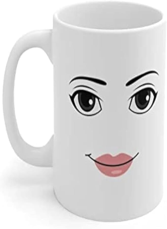 RYN WOMAN FACE Mug Funny Girl Cute Gamer Birthday Gift Hot Chocolate Cup Back To School Mug