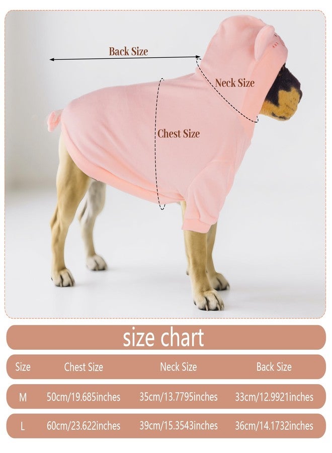 cnomg Halloween Pig Dog Costume Dog Christmas New Year Hoodie Pig Costume for Winter Autumn Halloween Cosplay New Year Apparel Outfits (Large) - Image 3