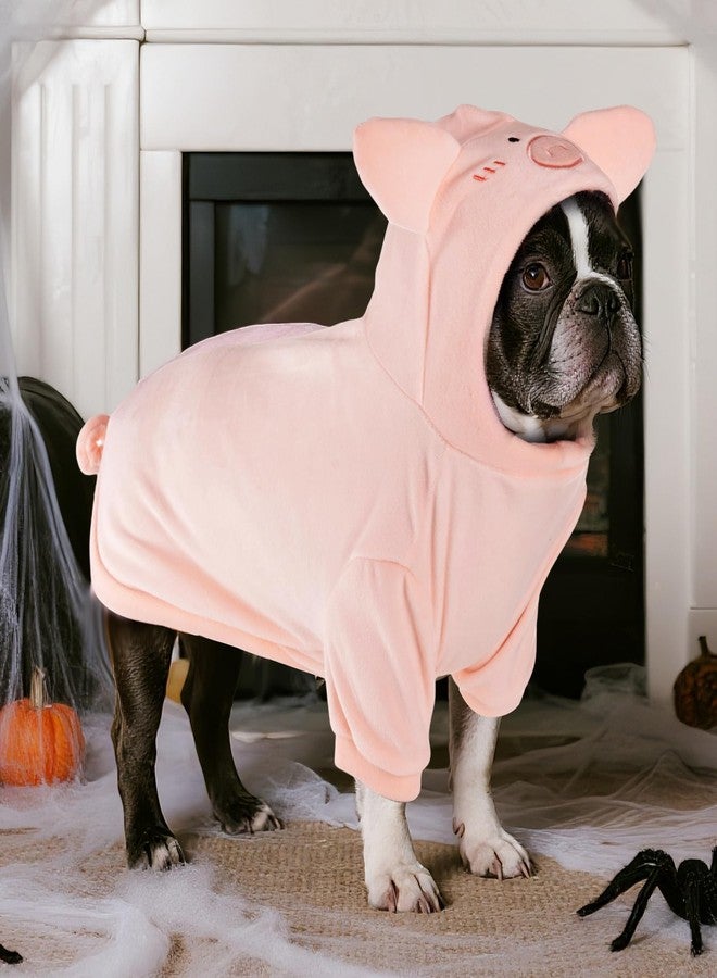cnomg Halloween Pig Dog Costume Dog Christmas New Year Hoodie Pig Costume for Winter Autumn Halloween Cosplay New Year Apparel Outfits (Large) - Image 4
