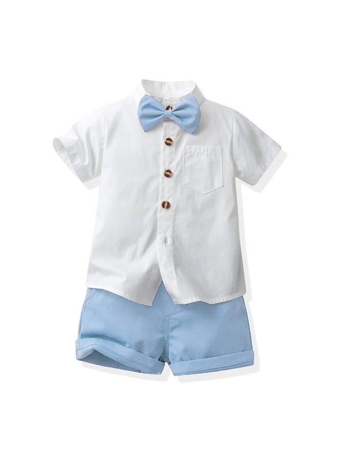 Yaopelky 250115pl Toddler Formal Outfit for Baby Boys (Set of 2), Blue, 2-3 Years - Image 2