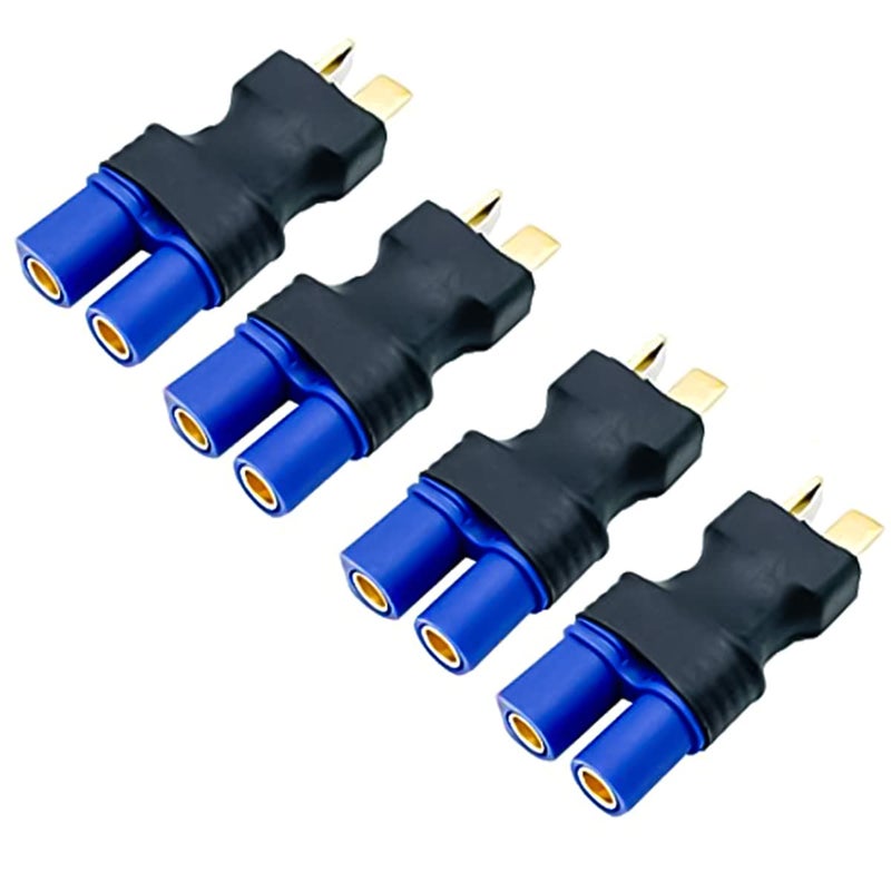 FLY RC 4 Pcs T Male Plug to EC3 Female Connector Plug Adapter for RC Lipo Battery - Image 3