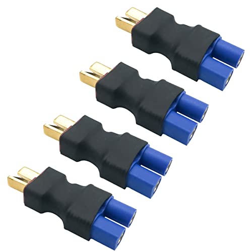 FLY RC 4 Pcs T Male Plug to EC3 Female Connector Plug Adapter for RC Lipo Battery - Image 5