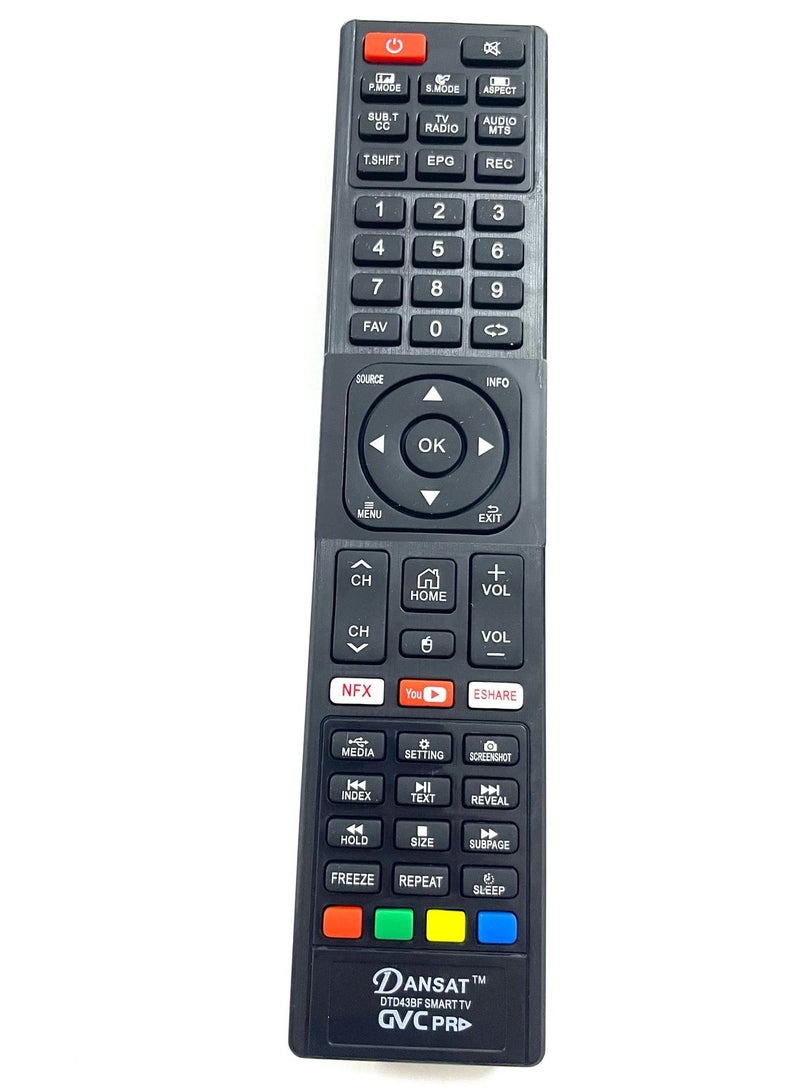 Dansat Smart TV Remote Control GVC Pro Universal Replacement for Everyday Use Home and Outdoor Entertainment - Image 1