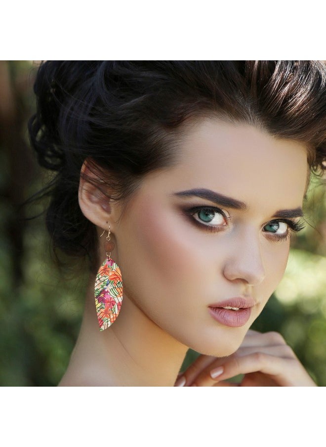 SPUNKYsoul - Tropical Hibiscus Flower Earrings Jewelry For Women (Tropical Flowers) - Image 1