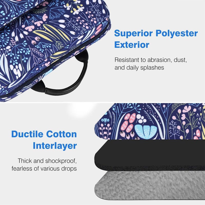 Dadanism 13 Inch Tablet Sleeve Shoulder Bag with Handle for iPad Pro 13" M4 2024, iPad Air 13", iPad Pro 12.9", Galaxy Tab S10+ Plus/S9 FE+/S9+ Plus 12.4", reMarkable Paper Pro 11.8", Night Blue - Image 5