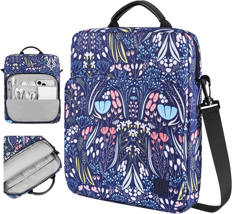 Dadanism 13 Inch Tablet Sleeve Shoulder Bag with Handle for iPad Pro 13" M4 2024, iPad Air 13", iPad Pro 12.9", Galaxy Tab S10+ Plus/S9 FE+/S9+ Plus 12.4", reMarkable Paper Pro 11.8", Night Blue - Image 1