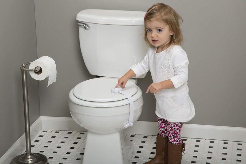 Safety 1st Outsmart Toilet Lock, Two Pack, White - Image 5