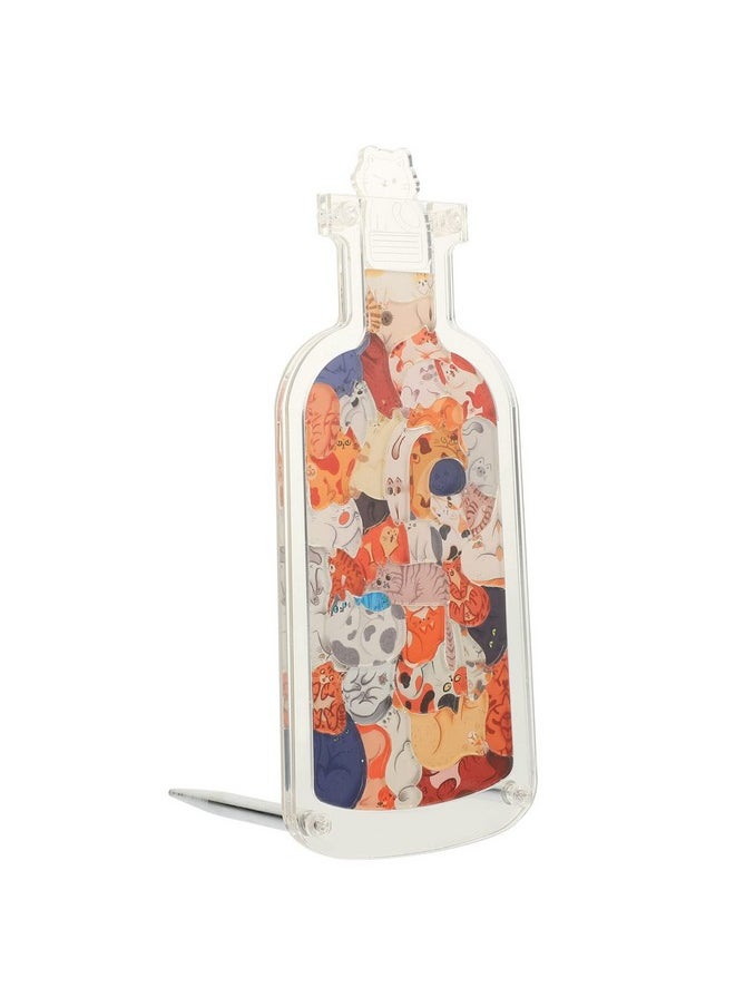 Toyvian 1 Set Transparent Puzzle Drift Bottle Adornment Desktop Adornment Home Decoration Desktop Ornament Kids Puzzle Decoration Puzzle Toy Tabletop Adornment Drift Bottle Ornament  - Image 1