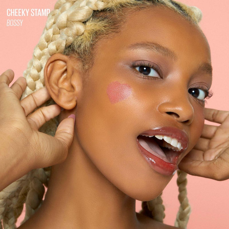 KAJA Blusher - Cheeky Stamp 03 Bossy | Kbeauty, Cute Makeup, Buildable & Blendable Shade with Heart-shaped Applicator, Sunkissed Finish, Travel size, Hygienic, Portable, Korean Makeup, 0.17 Oz - Image 4