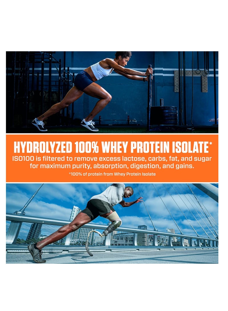 Dymatize ISO100 Hydrolyzed Protein Powder Dunkin' Glazed Donut 1.34lb 20 Servings - Image 4