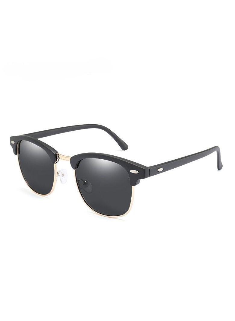 HDCRAFTER Men's Metal Half Frame UV400 Sunglasses - Image 3