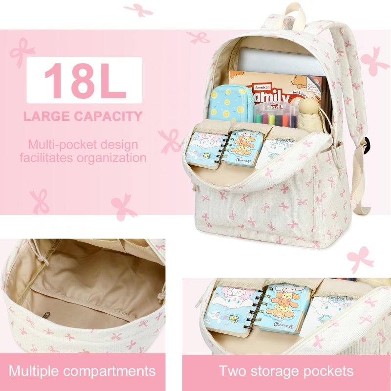 LEDAOU School Backpack for Teen Girls Elementary Middle School Bookbag Kids Backpacks Women Laptop Backpack Lightweight Travel Daypack - Image 5