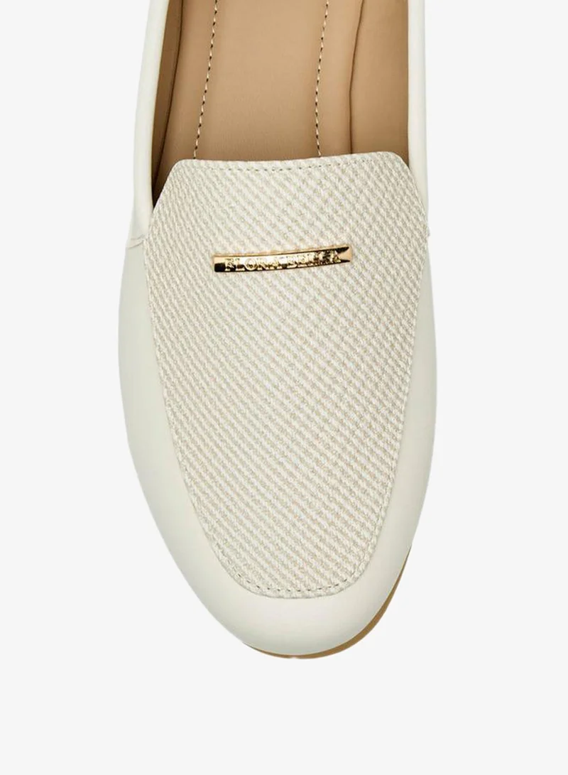 Flora Bella By Shoexpress CREAM Flora Bella Women Textured Loafers for Women | Best Price UAE