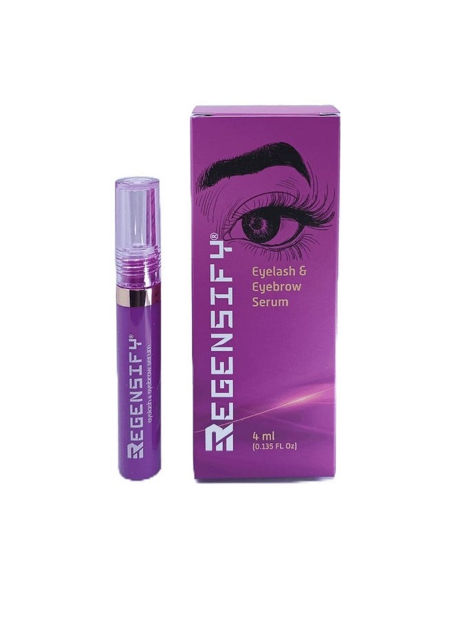 REGENSIFY - Eyelash And Eyebrow Growth Serum 4 Ml (0.135 Fl Oz) [Capixyl 5%, Redensyl, Adenosine, Biotin, Panthenol, Hyaluronic Acid, Peptides] Promotes Voluminous Lashes And Brows Purple - Image 1
