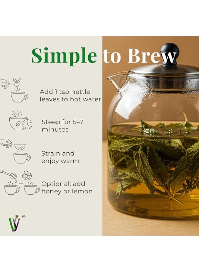 VY VedaYug Nettle Leaf Tea, 100 Gram Herbal Stinging Health Supporting Herb Nettle Tea, Collect From Himalayan Belt - Image 5