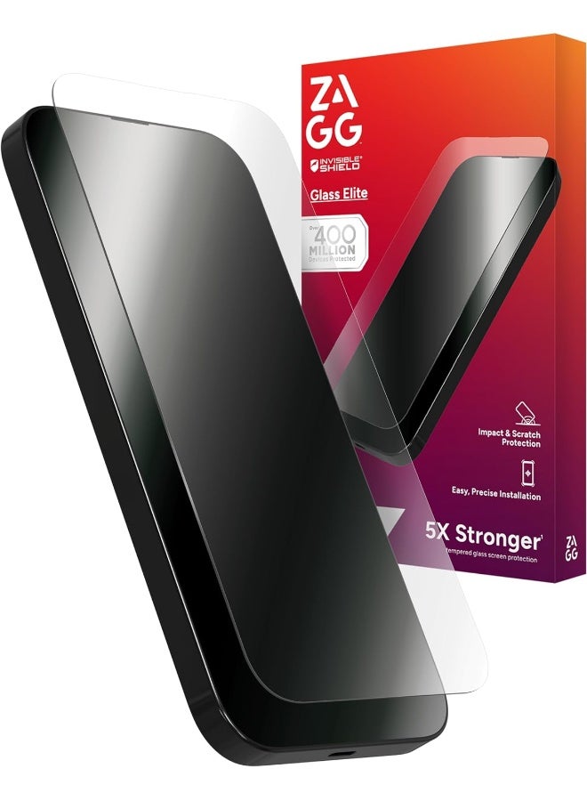 ZAGG InvisibleShield Glass Elite Screen Protector for iPhone 16 Pro Max Transparent - Image 1