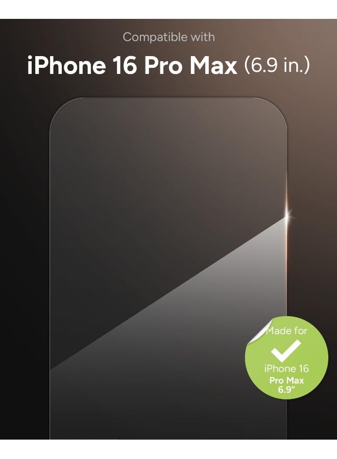 ZAGG InvisibleShield Glass Elite Screen Protector for iPhone 16 Pro Max Transparent - Image 2