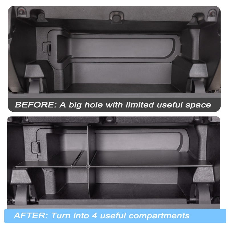 JKCOVER Glove Box Organizer Compatible with 2024 2025 2026 Toyota Tacoma(4th Gen Tacoma) Glove Box Compartment Insert Storage Divider Accessories (Patent Design - Image 3