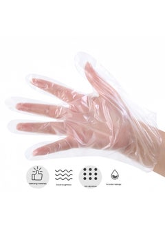 Generic Disposable Hand Mask with Ear Paraffin Wax Gloves Hand Conditioning and Spa Treatment Plastic Gloves for Cleaning, Coloring,and Manicure Tear-resistant Glove Liners for Personal Use 100pcs  - Image 1