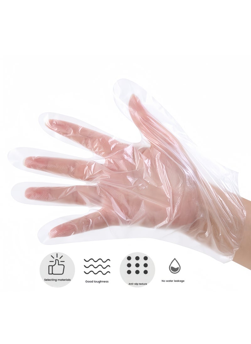 Generic Disposable Hand Mask with Ear Paraffin Wax Gloves Hand Conditioning and Spa Treatment Plastic Gloves for Cleaning, Coloring,and Manicure Tear-resistant Glove Liners for Personal Use 100pcs  - Image 1