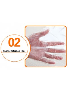 Generic Disposable Hand Mask with Ear Paraffin Wax Gloves Hand Conditioning and Spa Treatment Plastic Gloves for Cleaning, Coloring,and Manicure Tear-resistant Glove Liners for Personal Use 100pcs  - Image 3