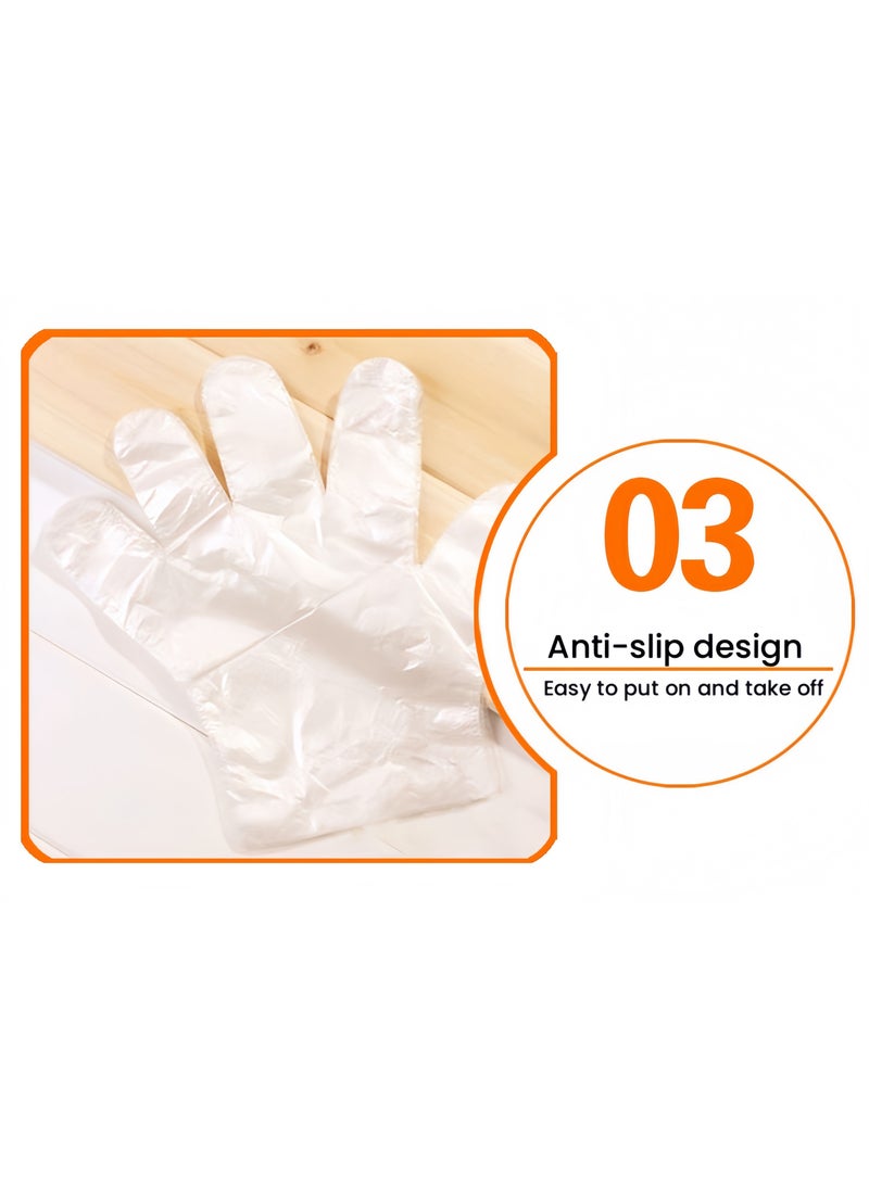 Generic Disposable Hand Mask with Ear Paraffin Wax Gloves Hand Conditioning and Spa Treatment Plastic Gloves for Cleaning, Coloring,and Manicure Tear-resistant Glove Liners for Personal Use 100pcs  - Image 4