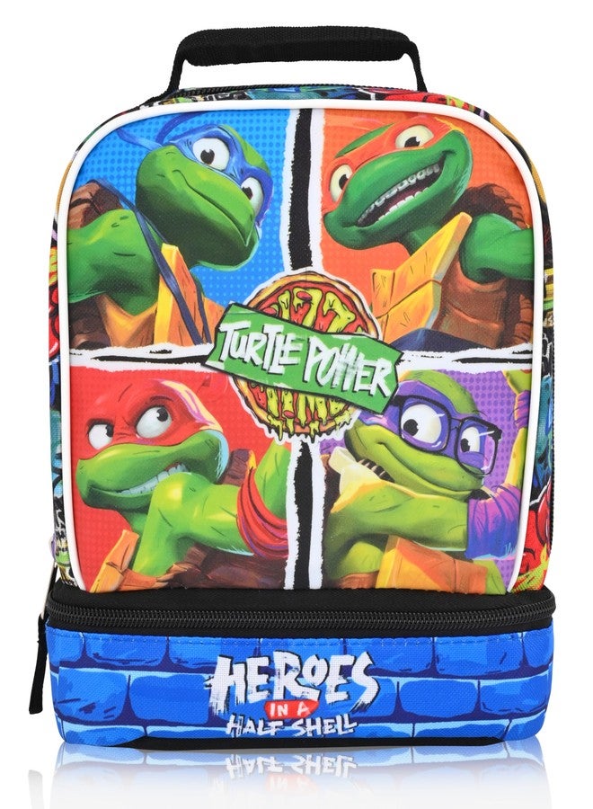 Fast Forward Teenage Mutant Ninja Turtles Lunch Box for Kids | Insulated Lunch Bag Lunch Box for Boys, Girls, Unisex | Teenage Mutant Ninja Turtles Multicolor Reusable Lunchbox - Image 1