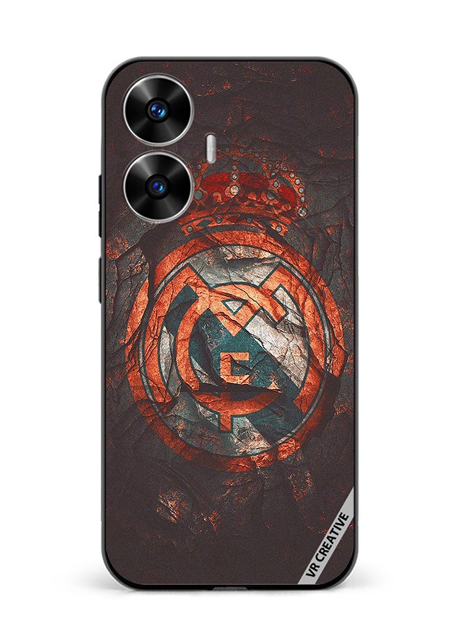 VR CREATIVE Protective Case Cover For Realme C55 Real Madrid Cake Design Multicolour - Image 1