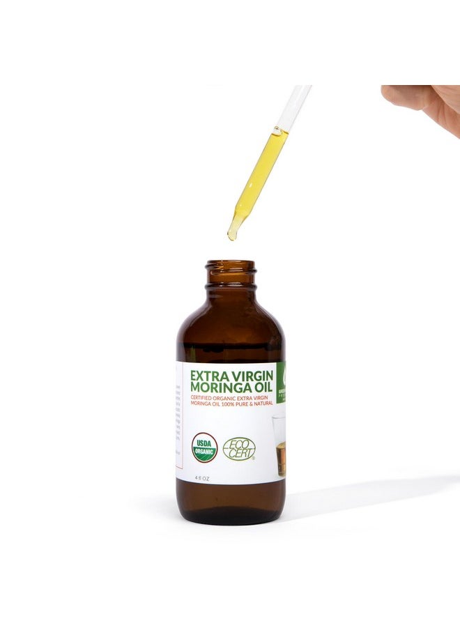 green virgin products - Organic Moringa Oil, Cold Pressed, Extra Virgin, 100% Pure, Food Grade - Image 1