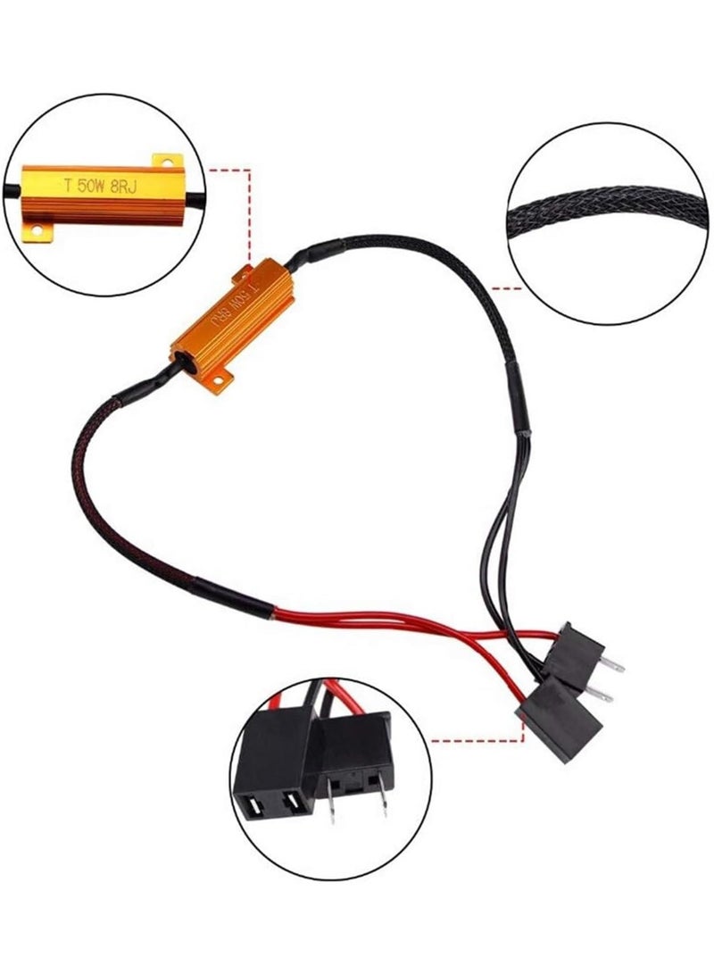 Generic Headlight Bulb Relay Harness Adapter Flicker Error Decoder Warning Canceller  - Image 2