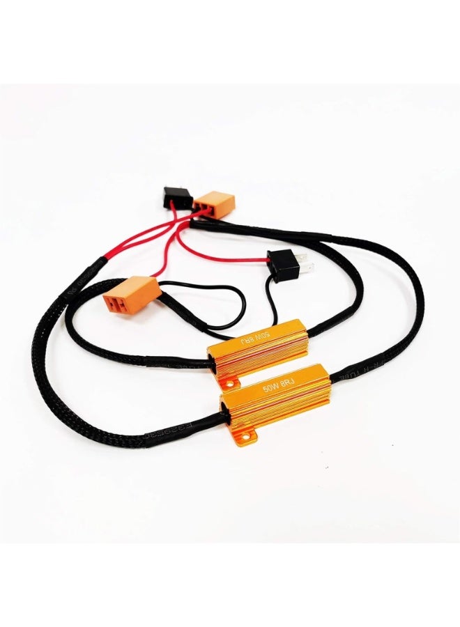 Generic Headlight Bulb Relay Harness Adapter Flicker Error Decoder Warning Canceller  - Image 5