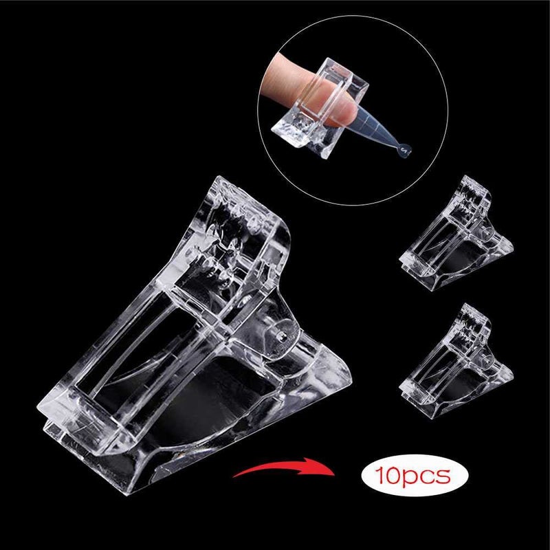 DRDS 10Pcs Nail Tips Clip for Quick Building Polygel nail forms Nail clips for polygel Finger Nail Extension UV LED Builder Clamps Manicure Nail Art Tool - Image 2