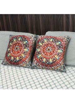 AAZEEM AAZEEM Exclusive Elegant Velvet Bed Runner Scarf Bed Decoration Design Bed Runner with 2 Cushion Covers 16X98 Inches  - Image 3