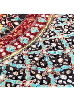 AAZEEM AAZEEM Exclusive Elegant Velvet Bed Runner Scarf Bed Decoration Design Bed Runner with 2 Cushion Covers 16X98 Inches  - Image 4