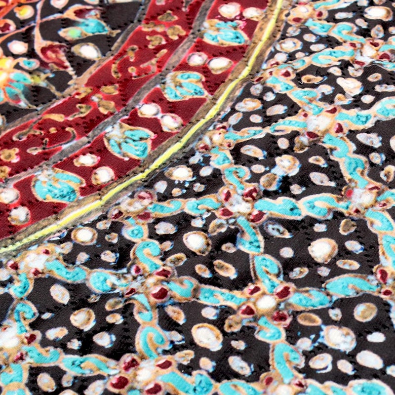 AAZEEM AAZEEM Exclusive Elegant Velvet Bed Runner Scarf Bed Decoration Design Bed Runner with 2 Cushion Covers 16X98 Inches  - Image 4