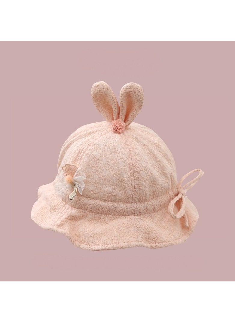 KUYING - Pink series Children's Travel sun Protection and Sunshade Fisherman hat - Image 1