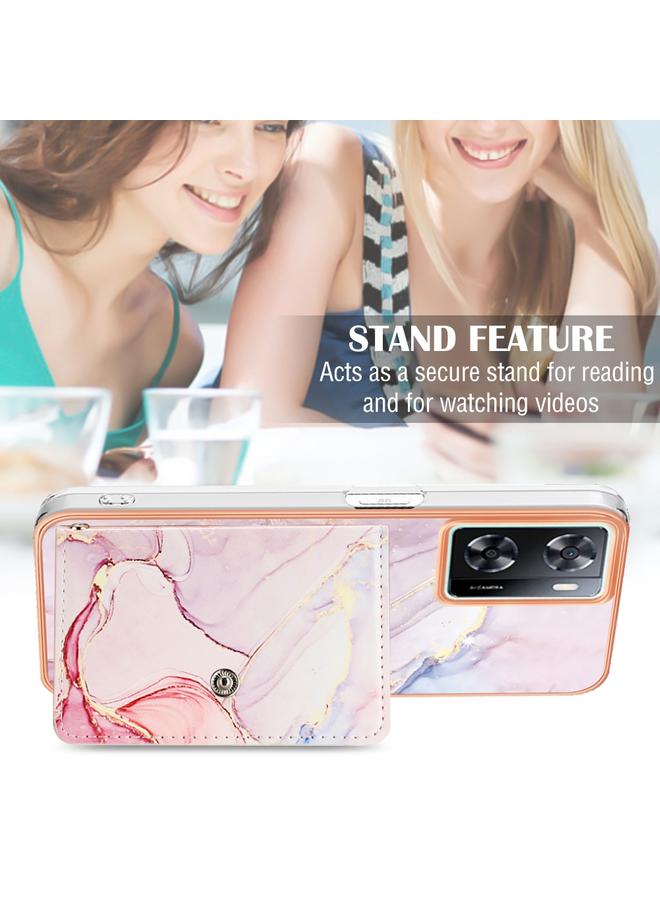 S-TOP Case For OnePlus Nord N300 Marble Pattern IMD Card Slot Phone Case - Image 5