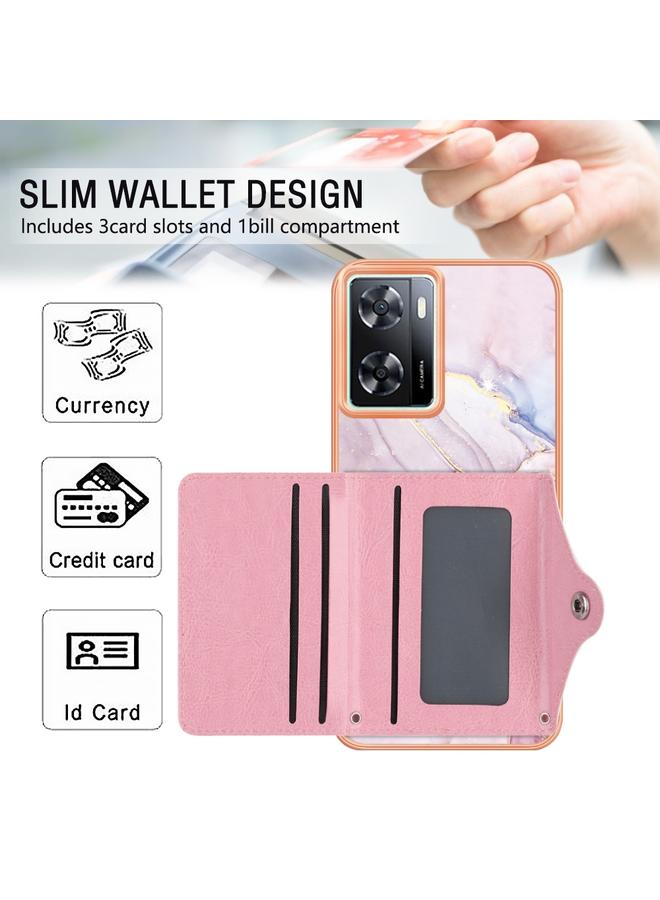 S-TOP Case For OnePlus Nord N300 Marble Pattern IMD Card Slot Phone Case - Image 4