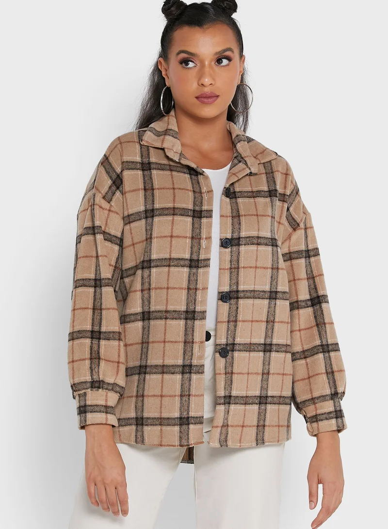Ginger Checkered Shacket