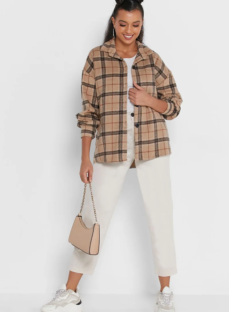 Ginger Checkered Shacket