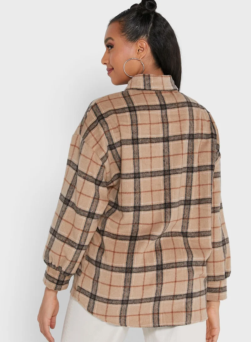 Ginger Checkered Shacket