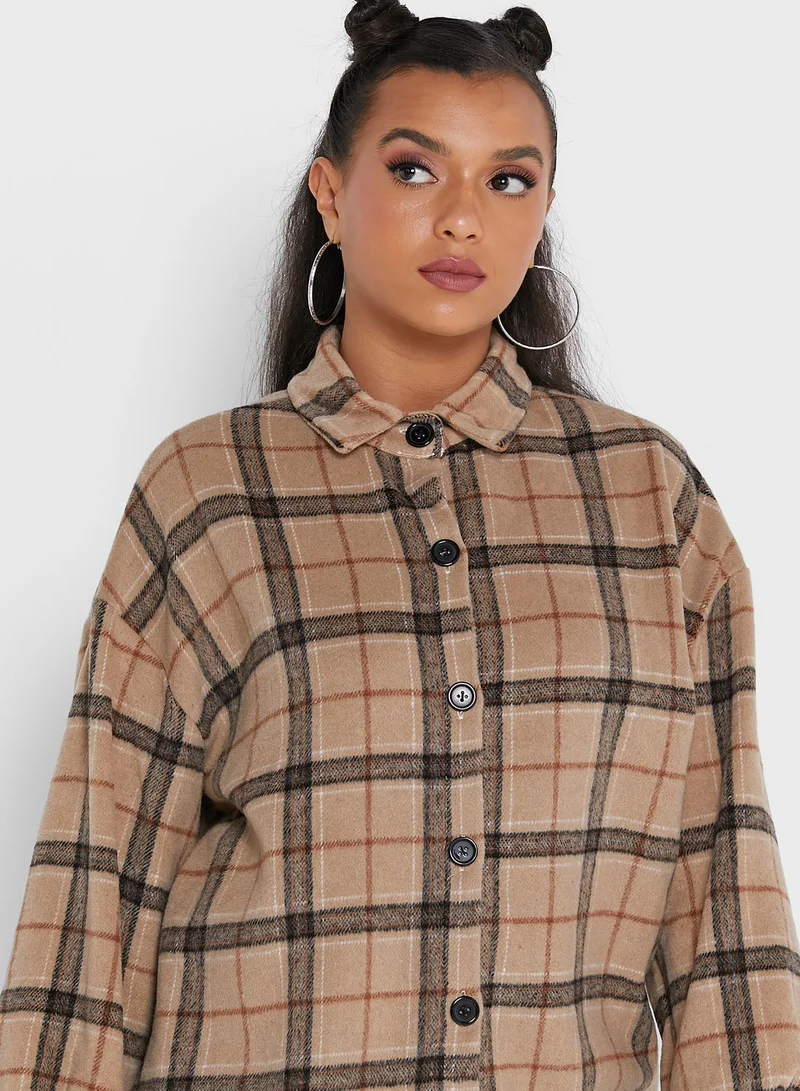 Ginger Checkered Shacket